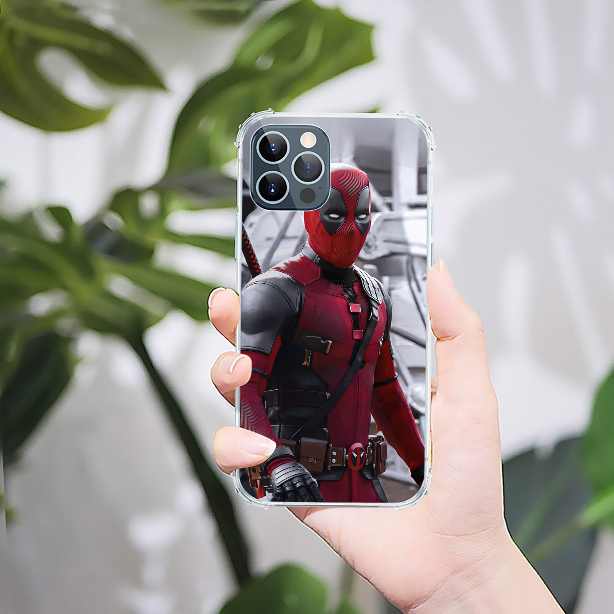 （画像用） Deadpool デッドプール 【iPhone 12シリーズ対応】透明スマホケース（クリアソフトケース）